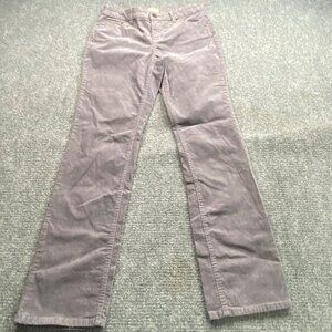 St John's Bay Pants Women's 4‎ Gray Corduroy Straight Leg 29x32 Business Causal